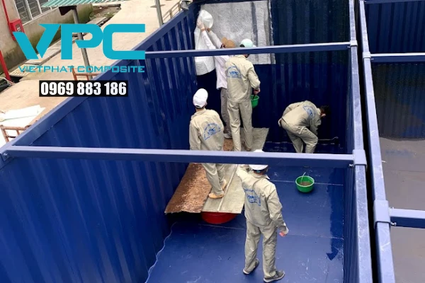 Bọc bể FRP còn có tác dụng chống thấm ở bể bơi