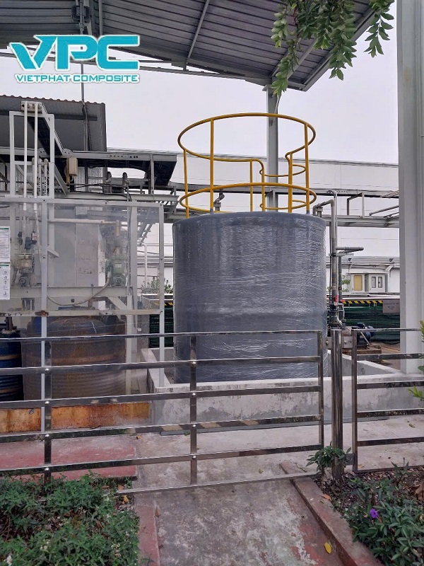 Bồn composite (FRP) chứa hoá chất 01