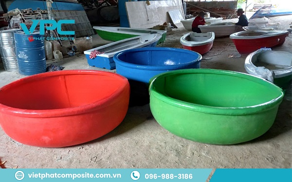 Thuyền thúng composite đẹp, giá rẻ