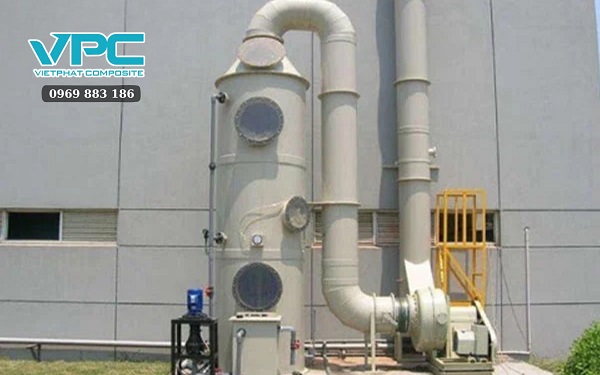 Nguyên lý hoạt động của tháp xử lý khí thải