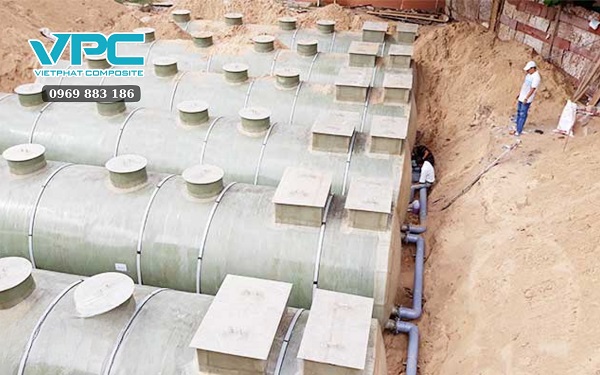 Quy trình lắp đặt bồn composite xử lý nước thải đúng chuẩn