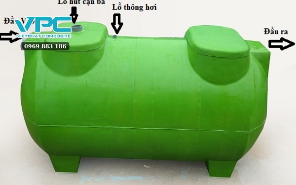 giá bể tự hoại composite 8m3