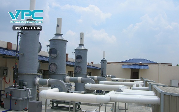 Ưu điểm của tháp hấp thụ xử lý khí thải scrubber