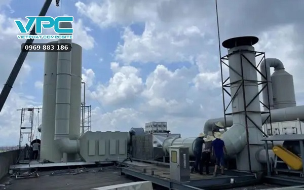 Nguyên lý hoạt động của tháp hấp thụ xử lý khí thải