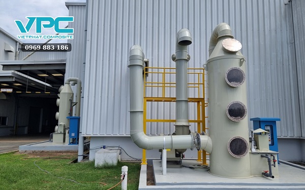 Đặc điểm cấu tạo của tháp xử lý khí thải Scrubber